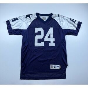 Reebok Dallas Cowboys Vintage NFL Jersey Navy White #24 Youth XL 18-20 Throwback